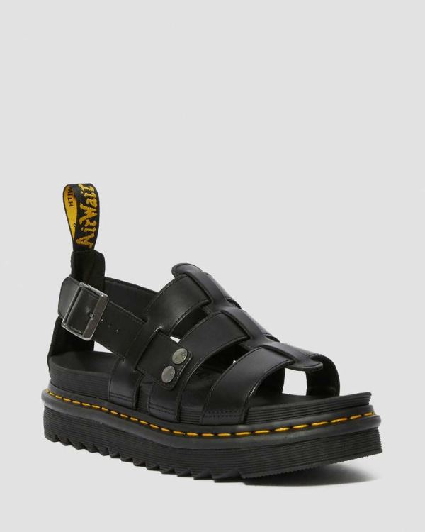 Sandalias Con Tiras Dr Martens Terry Cuero Para Mujer DR4566O